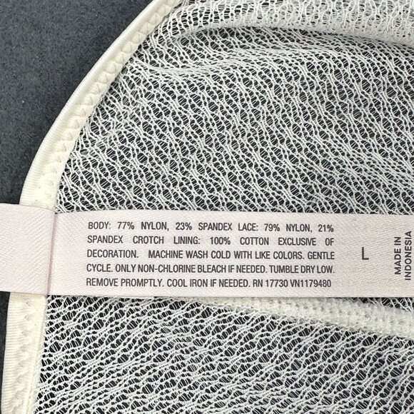 Auden Womens Size Large Panty Bikini Lace White New With Tags - Picture 6 of 9